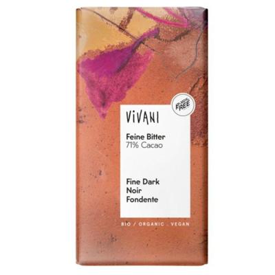 Vivani 285901 chocoladereep Pure chocolade 100 g Vivani 285901 chocoladereep Pure chocolade 100 g