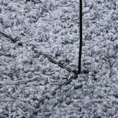 Vloerkleed shaggy hoogpolig modern 200x200 cm blauw - thumbnail