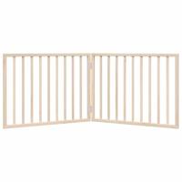 Hondenhek inklapbaar 2 panelen 160 cm populierenhout - thumbnail