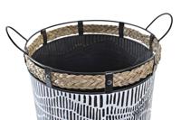 Basket spelset DKD Home Decor Wit Bruin Zwart Touw Ijzer 4 Kg (2 Onderdelen) - thumbnail