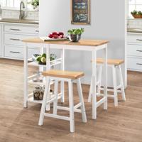3-delige Barset MDF wit - thumbnail