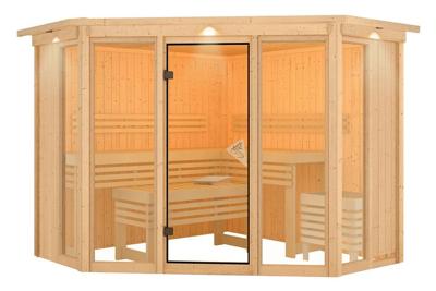 Karibu | Alcinda 2 Sauna met Dakkraag Karibu | Alcinda 2 Sauna met Dakkraag