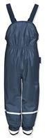 Playshoes regenbroek bretels fleece gevoerd Uni Marine-140 - thumbnail