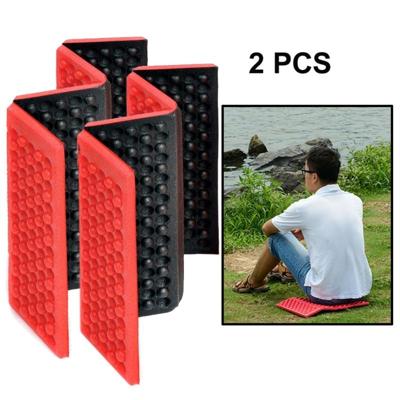 2 PC's Portable Folding cellulaire mobiele telefoons Massage kussen Outdoors vochtige bewijs picknick zetel matten EVA Pad(Red)