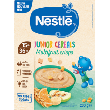 Nestle Junior Cereals Multifruit Crisps 1536 Maanden 200 g bij Jumbo