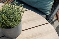 Edison tafel 220x115xH75 cm zwart/teak - thumbnail