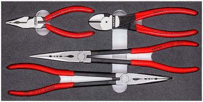 KNIPEX tangen-set automotive 00 20 01 v16 tangenset (rood/zwart, 4-delig)