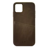 Senza Desire Leather Cover with Card Slot Apple iPhone 11 Pro Max Burned Olive - thumbnail