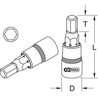 KS Tools 9111322 911.1322 Verwisselbare kop 22 mm - thumbnail