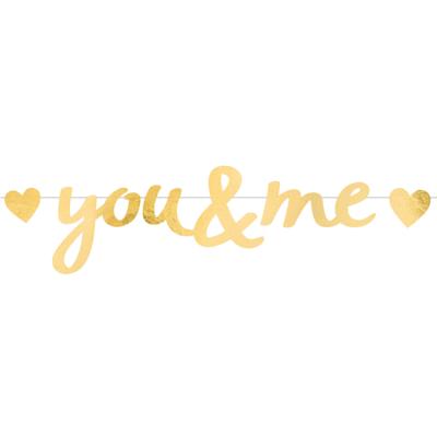 Letterslinger Liefde &apos;You & Me&apos; Goud