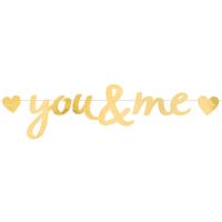 Letterslinger Liefde &apos;You & Me&apos; Goud - thumbnail