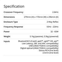Q Acoustics: M20 Actieve speakers - zwart - thumbnail