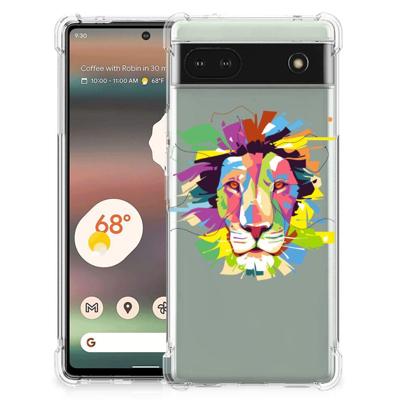 Google Pixel 6A Stevig | Bumper Hoesje | Lion Color Google Pixel 6A Stevig | Bumper Hoesje | Lion Color