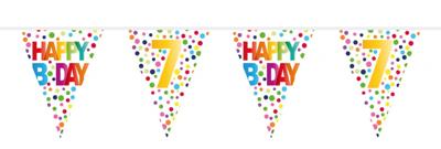 Folat BV Vlaggenlijn confetti 7 jaar, 10mtr. Folat BV Vlaggenlijn confetti 7 jaar, 10mtr.