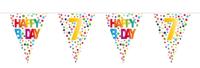 Folat BV Vlaggenlijn confetti 7 jaar, 10mtr. - thumbnail