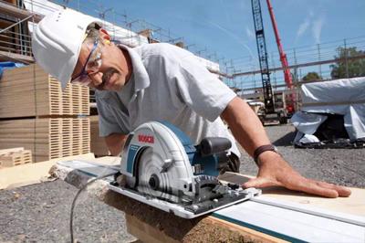 Bosch Professional GKS 85 G Cirkelzaag 235mm + FSN 1400 2200W in L-Boxx - 0615990M92 - thumbnail