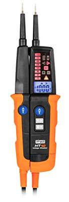 HT Instruments HT10 Tweepolige spanningstester CAT III 1000 V, CAT IV 600 V Akoestisch, Staafdiagram, LCD, LED