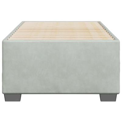 Bedframe zonder matras 90x190 cm fluweel lichtgrijs
