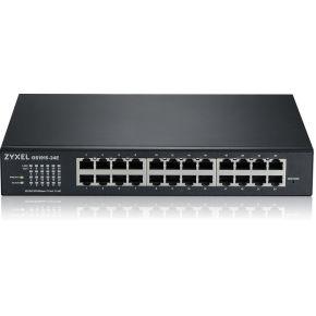 Zyxel GS1915-24E Gigabit cloudgebaseerde switch, 24-poorten, GbE Smart Hybrid Mode Switch, standalone of NebulaFlex Cloud, rackmount, zonder ventilator