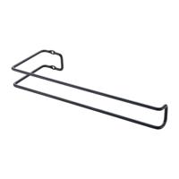 Metaltex keukenrolhouder hangend 30x3x10 cm zwart - thumbnail