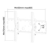 Neomounts PLASMA-W200BLACK TV-beugel 94,0 cm (37) - 215,9 cm (85) Kantelbaar - thumbnail