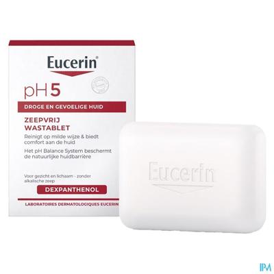 Eucerin pH5 Zeepvrije Wastablet Droge en Gevoelige Huid 100g