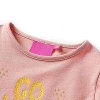 Kindershirt met lange mouwen dierenprint 92 lichtroze - thumbnail