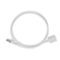 LogiLink CQX091S RJ45 Netwerkkabel, patchkabel CAT 6A S/FTP 10.00 m Wit Vlambestendig, Halogeenvrij, Afscherming gevlochten 1 stuk(s) - thumbnail