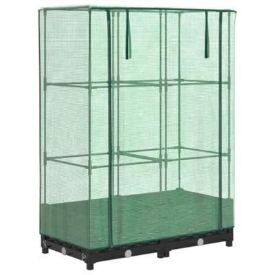VidaXL Plantenbak verhoogd met kashoes 80x40x123 cm rattanlook VidaXL Plantenbak verhoogd met kashoes 80x40x123 cm rattanlook