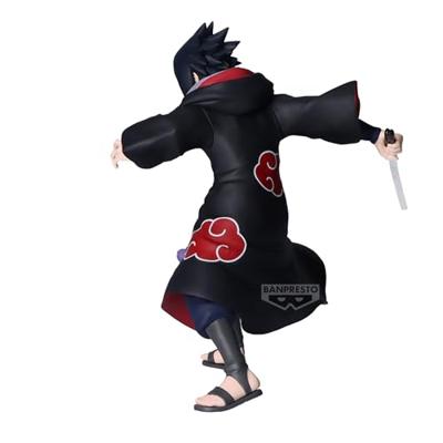 Naruto Shippuden Vibration Stars Figure - Uchiha Sasuke (Akatsuki Outfit)
