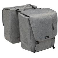 New looxs nova double - dubbele fietstas, grijs - thumbnail