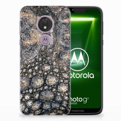 Motorola Moto G7 Power TPU Hoesje Krokodillenprint Motorola Moto G7 Power TPU Hoesje Krokodillenprint