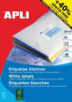 Apli etiketten ft 70 x 37 mm (b x h), rechte hoeken, 600 stuks, 24 per blad (1212) - thumbnail