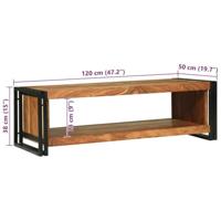 Salontafel Bruin 120 x 50 x 38 cm Massief acaciahout - thumbnail