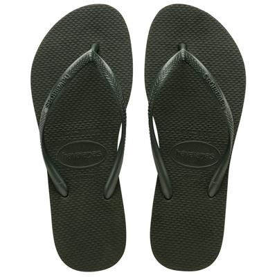 Havaianas Slim green olive Groen maat 3536