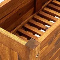 Plantenbak verhoogd 76x27,6x25 cm acaciahout - thumbnail