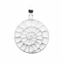 Zilveren Hanger Slak Spiraal - thumbnail