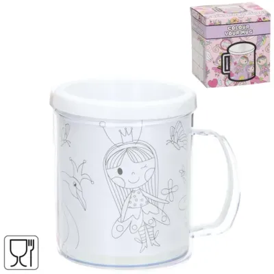 Kleur je eigen beker prinses 250 ml | 36 stuks