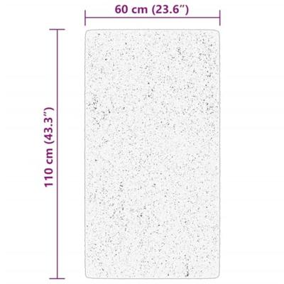 VidaXL Vloerkleed huarte laagpolig zacht wasbaar 60x110 cm blauw