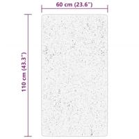 VidaXL Vloerkleed huarte laagpolig zacht wasbaar 60x110 cm blauw - thumbnail