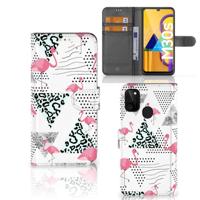 Samsung Galaxy M21 | M30s | Telefoonhoesje | Met pasjeshouder | Flamingo Triangle - thumbnail