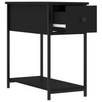 Nachtkastjes 2 st 30x60x60 cm bewerkt hout zwart - thumbnail