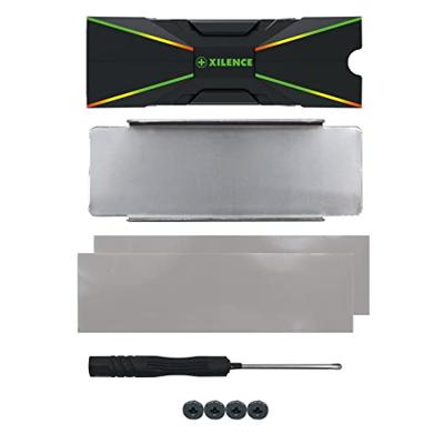 Xilence M2SSD.B.ARGB Geheugen module Koeler Zwart 1 stuk(s)