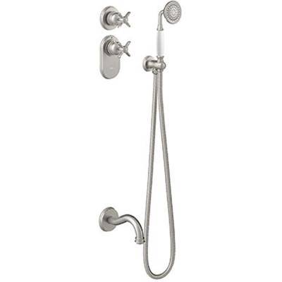 Badkraan Tres Clasic Thermostatisch Inbouw Incl. Handdouche RVS