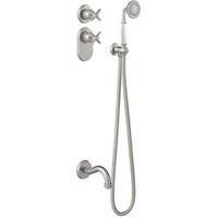 Badkraan Tres Clasic Thermostatisch Inbouw Incl. Handdouche RVS Tres - thumbnail