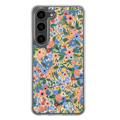 Samsung Galaxy S23 Plus hybride hoesje - Blue gardens Samsung Galaxy S23 Plus hybride hoesje - Blue gardens