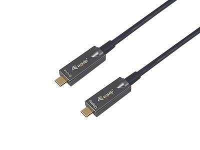 Equip 119462 USB 3.2 Gen 2 10Gbps 60W Active Optical Cable (AOC) USB Type-C 10m Equip 119462 USB 3.2 Gen 2 10Gbps 60W Active Optical Cable (AOC) USB Type-C 10m