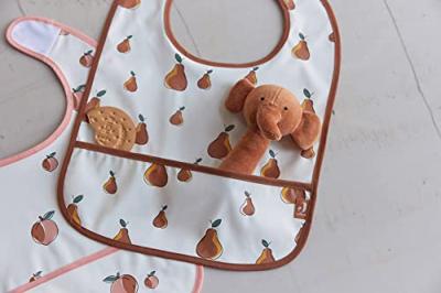 Jollein slab waterproof klittenband Peach (2pack) Maat