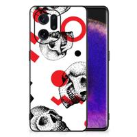 Telefoonhoesje OPPO Find X5 Skull Red - thumbnail