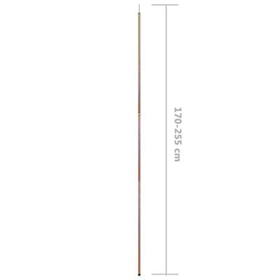 VidaXL Tentstok telescopisch 170-255 cm gegalvaniseerd staal